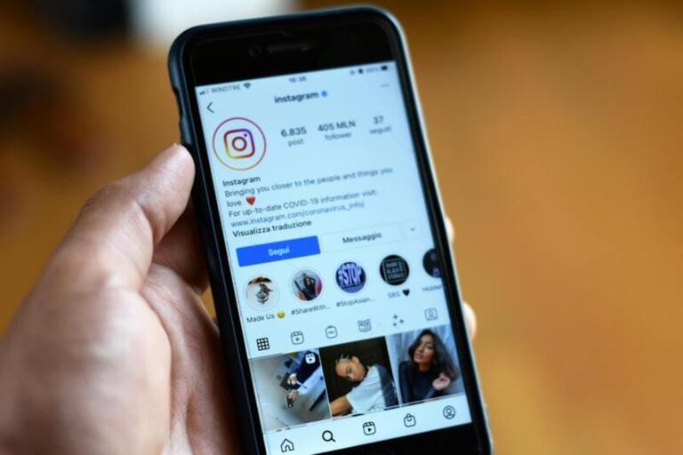 Instagram interazione da SmartPhone